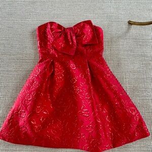 NWT Size 10 LILLY PULITZER KATALEYA RED STRAPLESS DRESS